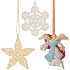 The Met Store 2024 Star, Snowflake, and Angel Tree Ornament Set