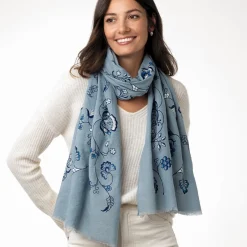The Met Store American Vines Embroidered Shawl
