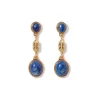 The Met Store Ancient Gems Triple-Drop Lapis Earrings