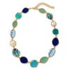 The Met Store Ancient Mixed Motifs Glass Statement Necklace