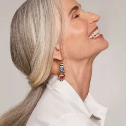 The Met Store Atef Crown Statement Drop Earrings