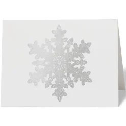 The Met Store Bentley: Snow Crystal Fine Holiday Cards with Lined Envelopes and Foil Seals
