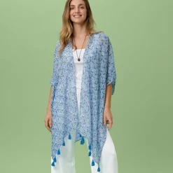 The Met Store Blue & White Qing Floral Cover-Up