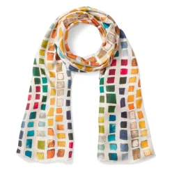 The Met Store Byzantine Tesserae Oblong Silk Scarf