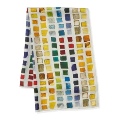 The Met Store Byzantine Tesserae Oblong Silk Scarf
