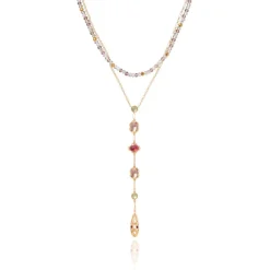 The Met Store Cascading Gems Y-Necklace
