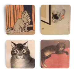 The Met Store Cats Coasters