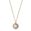 The Met Store Celestial Symbols Carved Mother-of-Pearl Pendant Necklace
