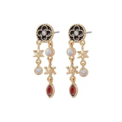 The Met Store Celestial Symbols Chandelier Earrings