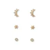 The Met Store Celestial Symbols Stud Earrings Set
