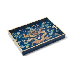 The Met Store Chinese Dragon Rank Badge Lacquer Tray