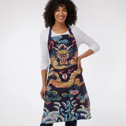 The Met Store Chinese Dragon Rank Badge Apron