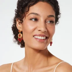 The Met Store Classical Carnelian Chandelier Earrings