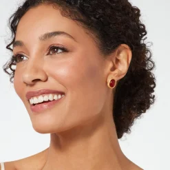 The Met Store Classical Carnelian Stud Earrings
