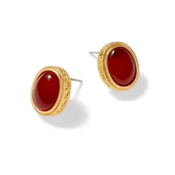 The Met Store Classical Carnelian Stud Earrings