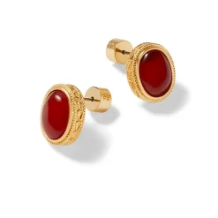 The Met Store Classical Carnelian Stud Earrings