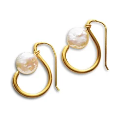 The Met Store Coin Pearl Earrings