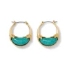 The Met Store Cypriot Jade Crescent Hoop Earrings