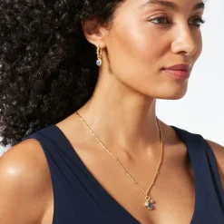 The Met Store Cypriot Twist Hoop Earrings with Removable Charms