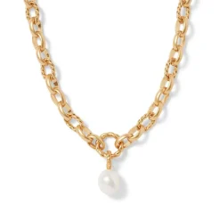 The Met Store Cypriot Twist Pearl Chain Pendant Necklace