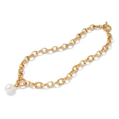 The Met Store Cypriot Twist Pearl Chain Pendant Necklace