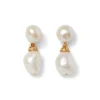 The Met Store Cypriot Twist Pearl Double-Drop Earrings
