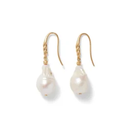 The Met Store Cypriot Twist Pearl Drop Earrings