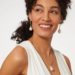 The Met Store Cypriot Twist Pearl Drop Earrings