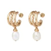 The Met Store Cypriot Twist Pearl Triple-Hoop Earrings