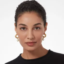 The Met Store Cypriot Twist Pearl Triple-Hoop Earrings