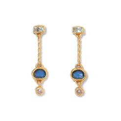 The Met Store Cypriot Twist Triple-Drop Earrings