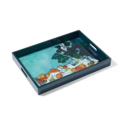 The Met Store Cézanne Apples and Primroses Rectangular Lacquer Tray