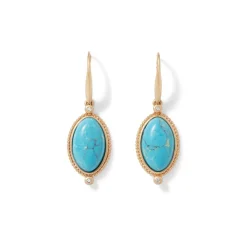 The Met Store Egyptian Hathor Turquoise Drop Earrings