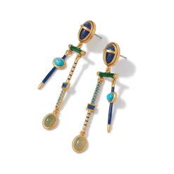 The Met Store Egyptian Heart Scarab Chandelier Earrings