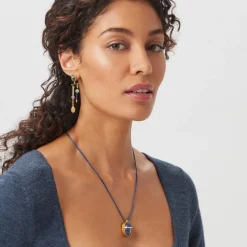 The Met Store Egyptian Heart Scarab Chandelier Earrings