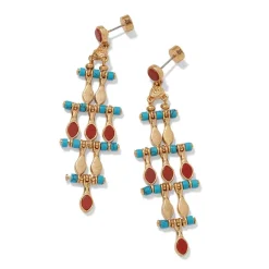The Met Store Egyptian Nefer Amulet Chandelier Earrings