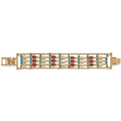 The Met Store Egyptian Nefer Amulet Ladder Bracelet