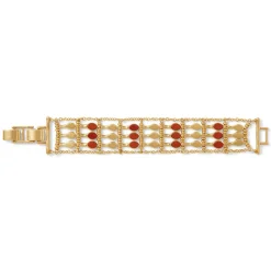 The Met Store Egyptian Nefer Amulet Red Jasper Ladder Bracelet