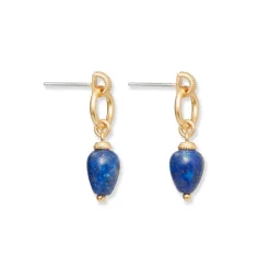 The Met Store Etruscan Lapis Doorknocker Earrings