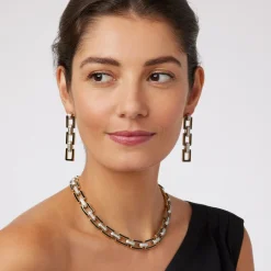 The Met Store European Buckle Enamel Collar Necklace