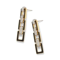 The Met Store European Buckle Enamel Drop Earrings