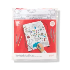 The Met Store Favorite Galleries of The Met Color & Learn Washable Kids' Drawstring Backpack