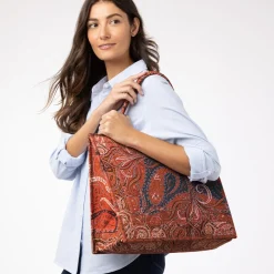 The Met Store Four Seasons Paisley Oversize Structured Tote