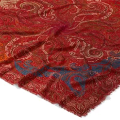 The Met Store Four Seasons Paisley Square Wool Scarf