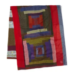 The Met Store Gee's Bend Pettway Quilt Design Oblong Silk Scarf