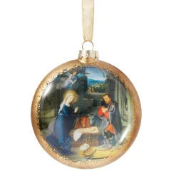 The Met Store Gerard David Nativity Scene Glass Disc Ornament