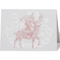 The Met Store Gordon: Santa Riding Reindeer Fine Holiday Cards