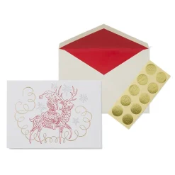 The Met Store Gordon: Santa Riding Reindeer Fine Holiday Cards