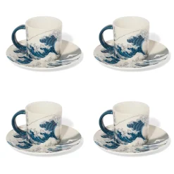 The Met Store Hokusai Great Wave Espresso Cup and Saucer