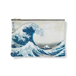 The Met Store Hokusai Great Wave Zip Pouch